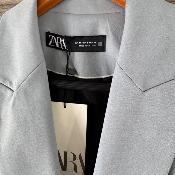 Zara Light Blue Matching Suit with Blazer and Pants - Picture 2 of 12